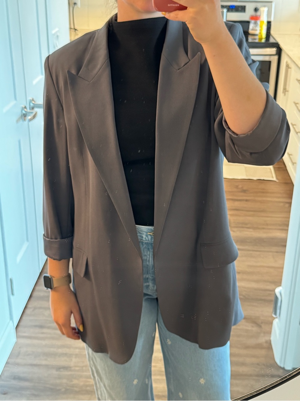 Babaton Ambition blazer coal gray